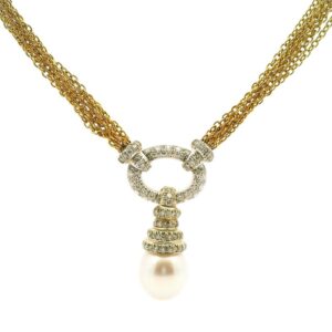 #149 Collier Gelbgold und Weißgold | Yellow Gold and White Gold Necklace