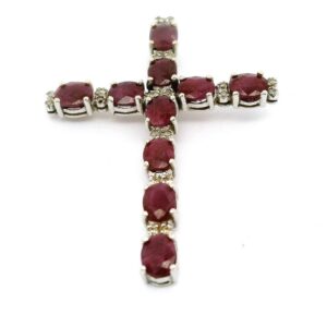 #151 Kreuz Anhänger Weißgold | White Gold Cross Pendant