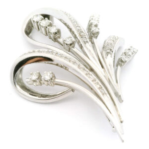 #157 Brosche Weißgold | White Gold Brooch