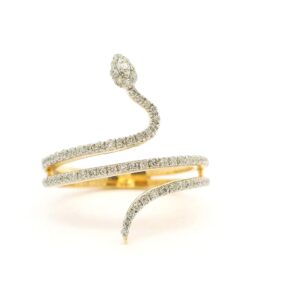#161 Ring Gelbgold mit Brillanten  | Ring Yellow Gold With Diamonds