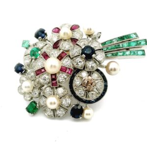 #163 Brosche Platin | Platinum Brooch