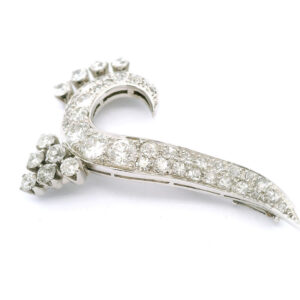#169 Brosche Weißgold | White Gold Brooch