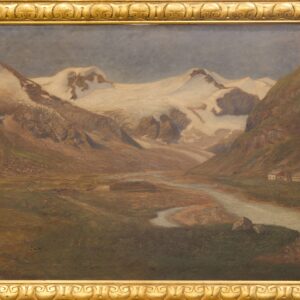 #17 Unbekannter Künstler, Berglandschaft mit Fluss | Unknown Artist, Mountain Landscape With River