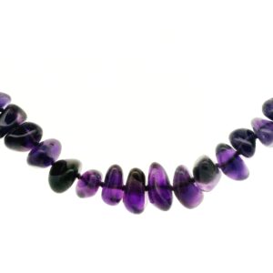 #205 Amethystkette mit vergoldetem Silber | Amethyst Necklace with Gilded Silver
