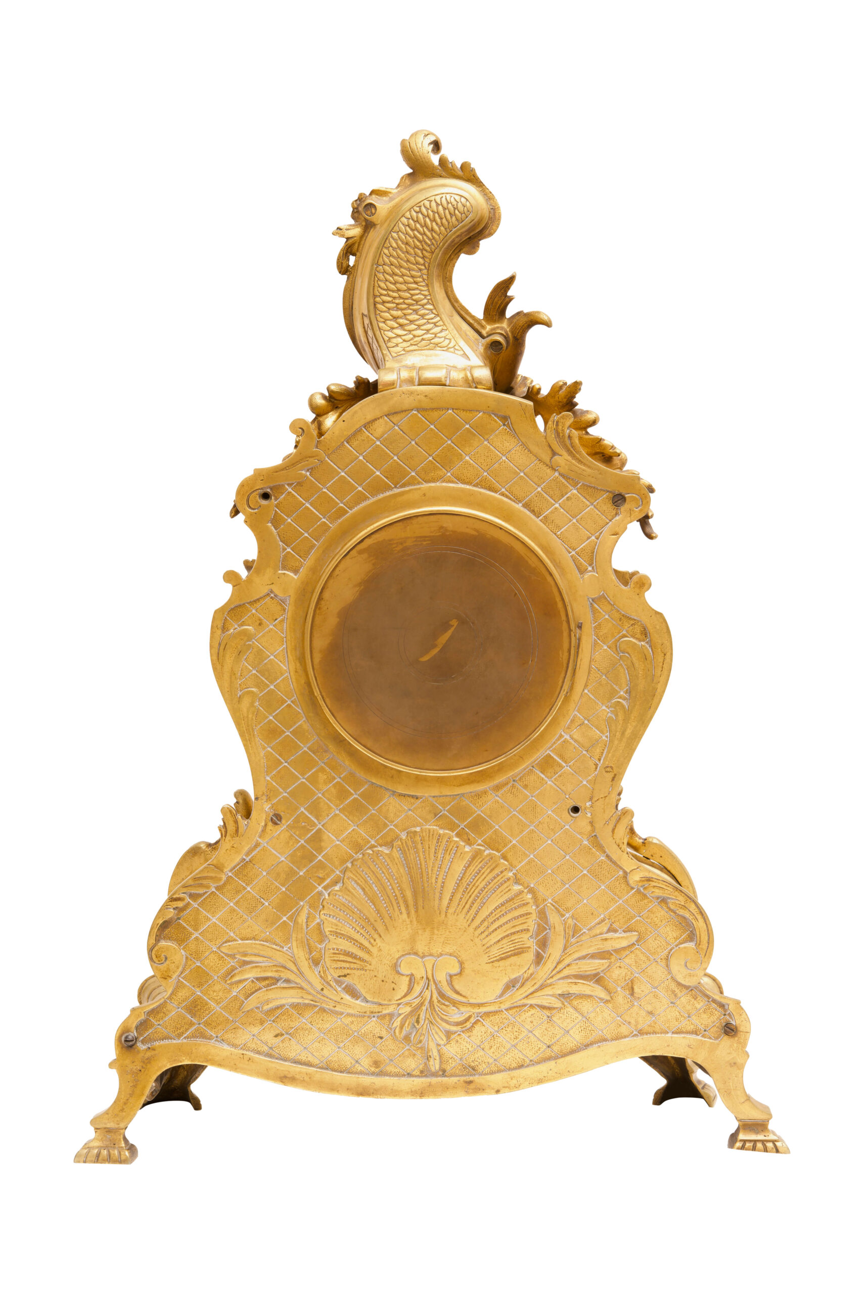 #217 Vergoldete Kaminuhr | Gilded Mantel Clock - Image 2