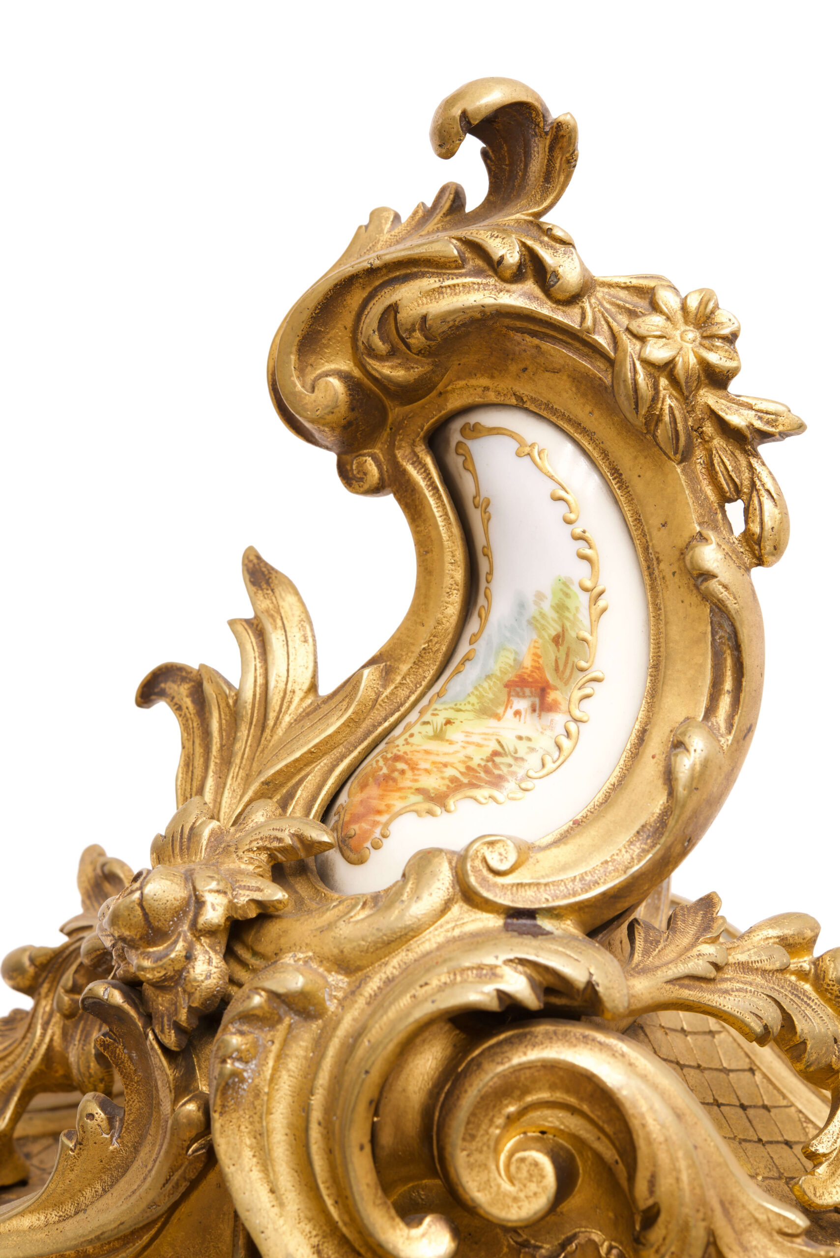 #217 Vergoldete Kaminuhr | Gilded Mantel Clock - Image 7