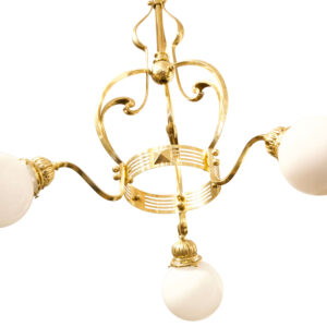 #222 Deckenlampe mit Messingarmen | Ceiling Lamp with Brass Arms