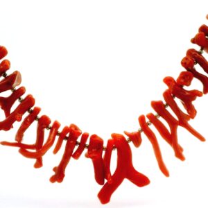 #236 Korallenkette mit Silberverschluss | Coral Necklace with Silver Clasp