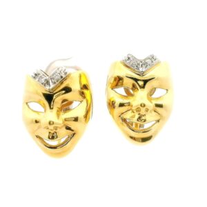 #250 Ohrclipse Gelbgold /Weißgold | Ear Clips Yellow Gold / White Gold