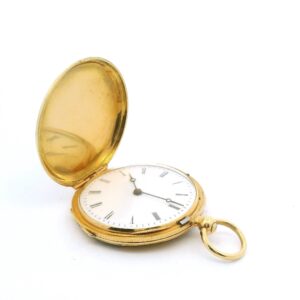 #275 Taschenuhr aus Gelbgold mit Emaille | Pocket Watch Yellow Gold with Enamel