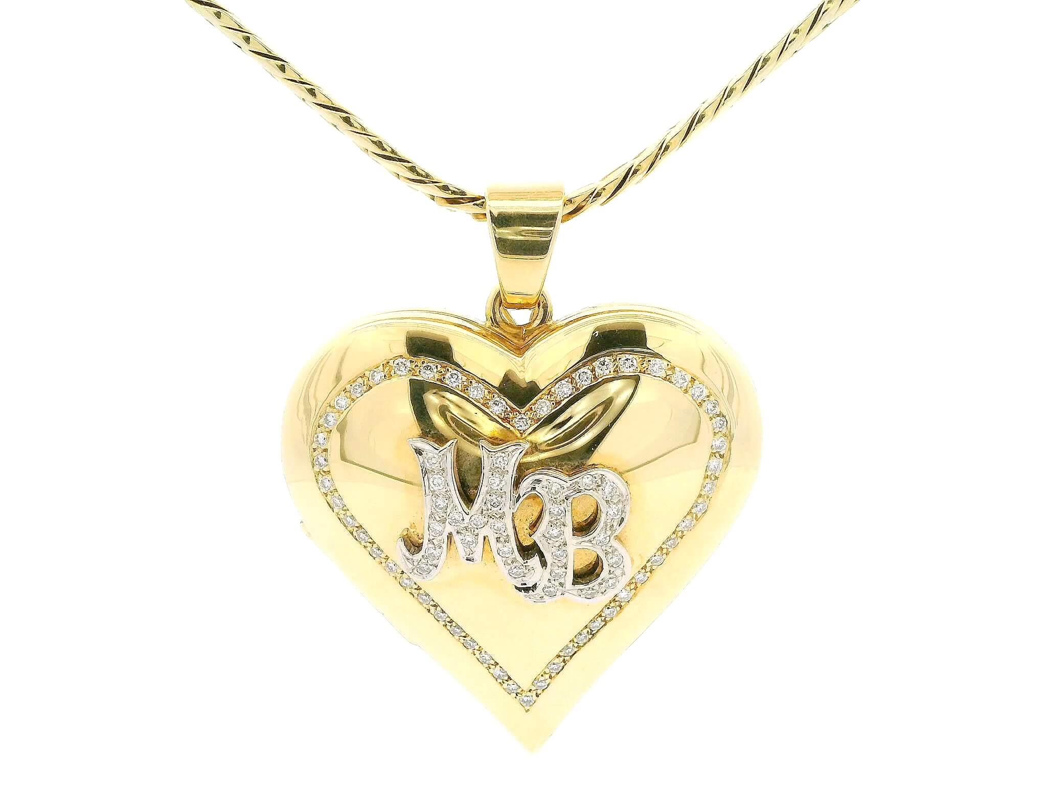 #287Anhänger aus Gelbgold mit Brillanten | Pendant Yellow Gold with Diamonds - Image 3