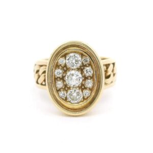 #291Ring aus Gelbgold mit Brillanten | Ring In Yellow Gold With Brilliant-Cut Diamonds