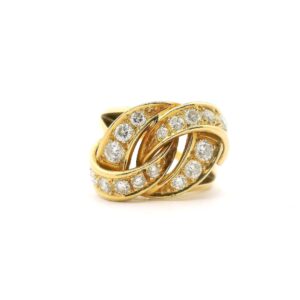#298Ring aus Gelbgold mit Brillanten | Ring In Yellow Gold With Brilliant-Cut Diamonds
