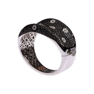 #309Armreif aus Weißgold mit Brillanten | Bangle In White Gold With Brilliant-Cut Diamonds