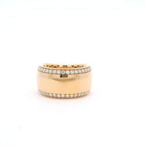 #322Ring aus Rotgold mit Brillanten | Ring in Rose Gold with Diamonds