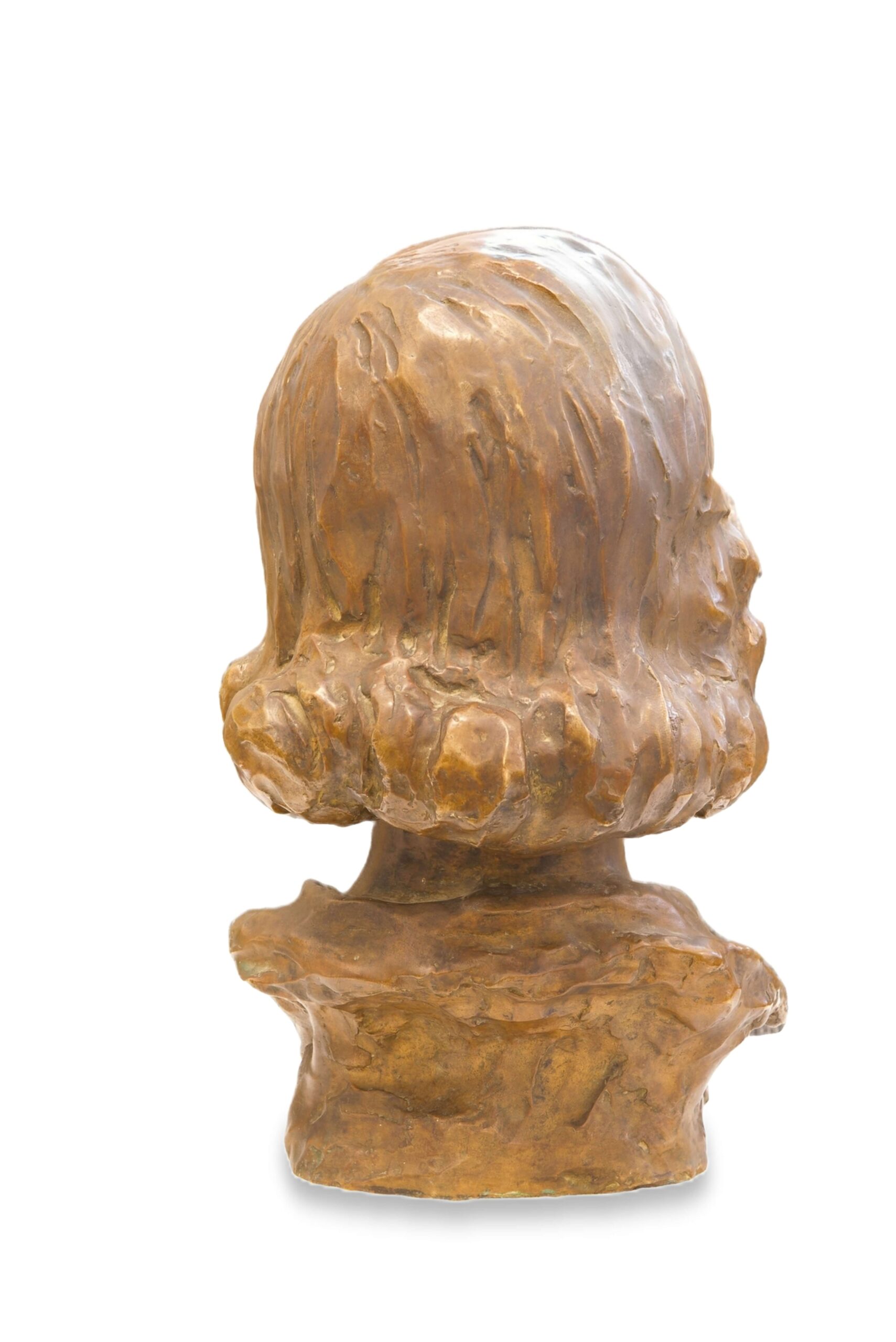 #33 Bronzebüste eines jungen Mädchens | Bronze Bust Of A Young Girl - Image 5