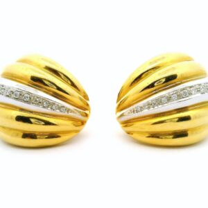 #42 Ohrclipse Gelbgold und Weißgold  | Ear Clips in Yellow Gold and White Gold