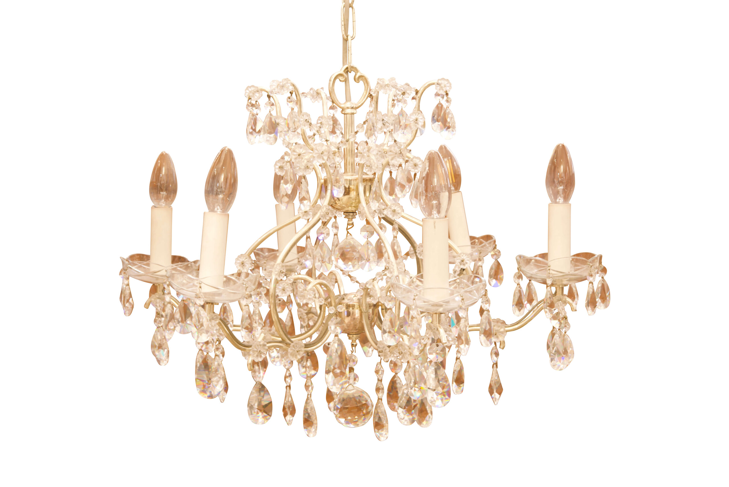 #49 Kristallluster, 6-armig | Crystal Chandelier, Six-Armed