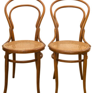 #56 Paar Vintage Thonet Stuhl | Pair Of Vintage Thonet Chairs