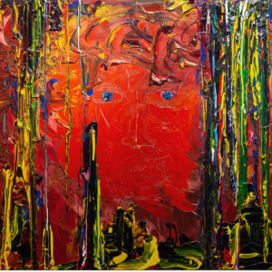 #58 Sir Anthony Hopkins, "Electra", Acryl auf Leinwand 2008 | Sir Anthony Hopkins, "Electra", acrylic on canvas 2008