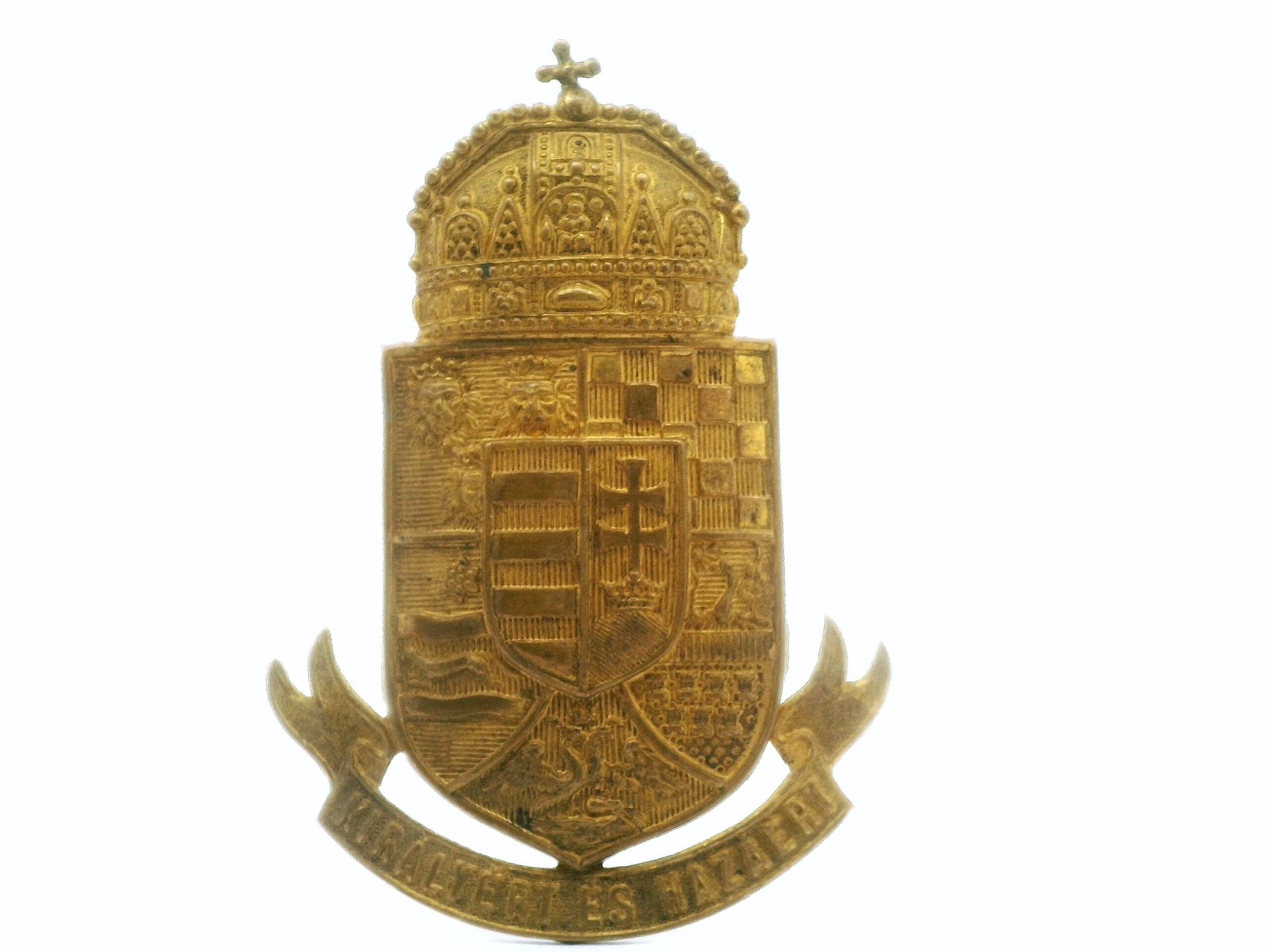 #72 Österreich, Kaiserreich – Koppelschließe und Tschako-Platte aus der Zeit des Ersten Weltkriegs | Austria, Empire – Belt Buckle And Shako Plate From The First World War Period