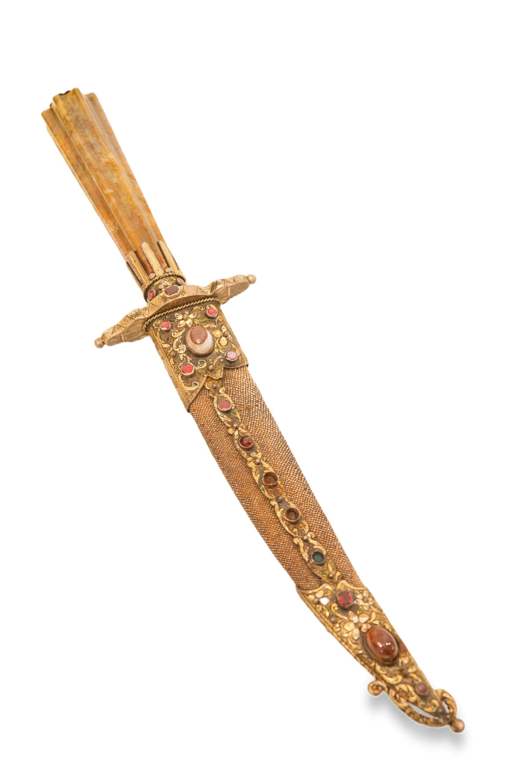 #95 Türkei, Osmanisches Reich. Seltener und Prunkvoller Präsentationsdolch mit Damastklinge, um 1860 | Turkey, Ottoman Empire. Rare And Ornate Presentation Dagger With Damascus Blade, Circa 1860