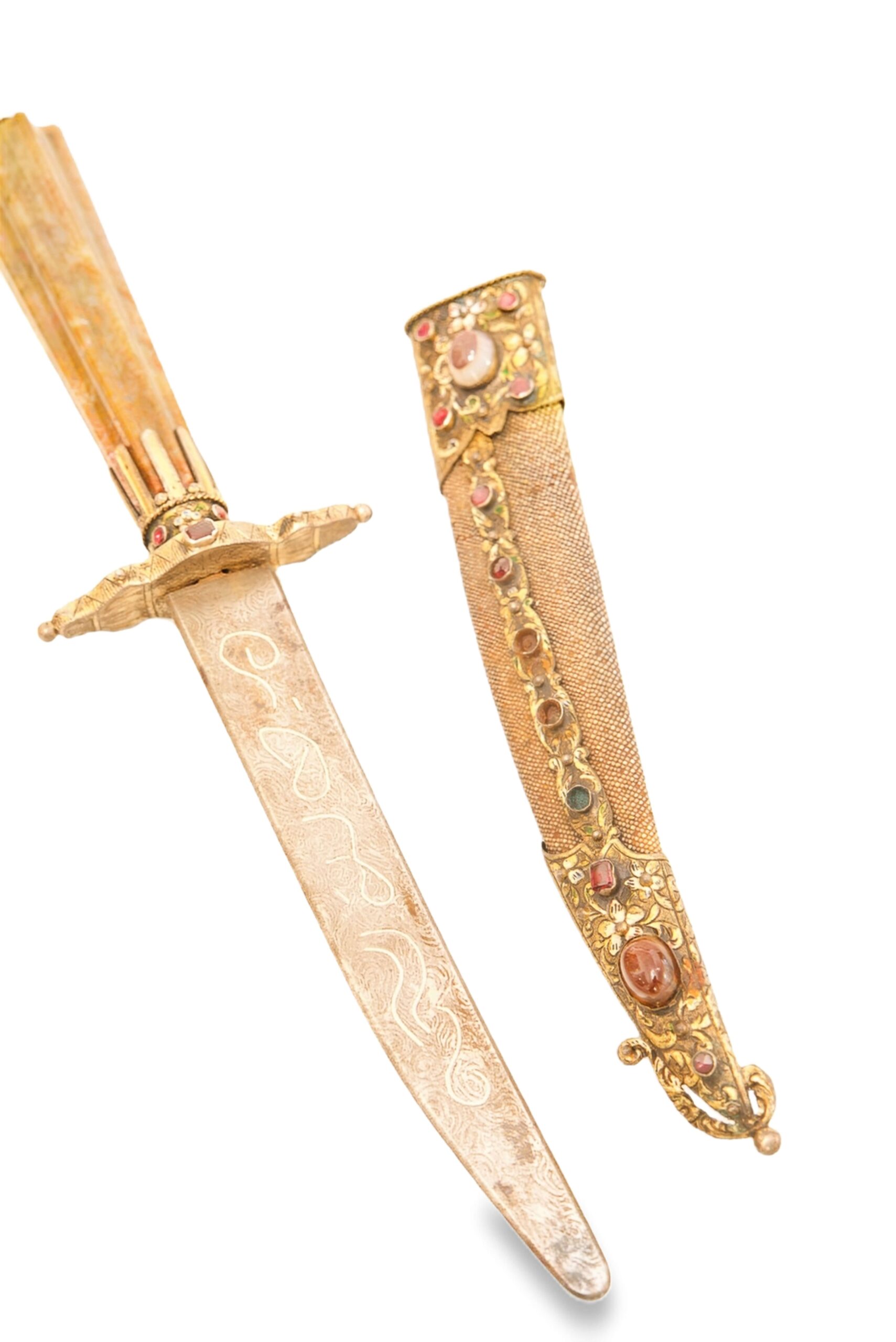 #95 Türkei, Osmanisches Reich. Seltener und Prunkvoller Präsentationsdolch mit Damastklinge, um 1860 | Turkey, Ottoman Empire. Rare And Ornate Presentation Dagger With Damascus Blade, Circa 1860 - Image 4